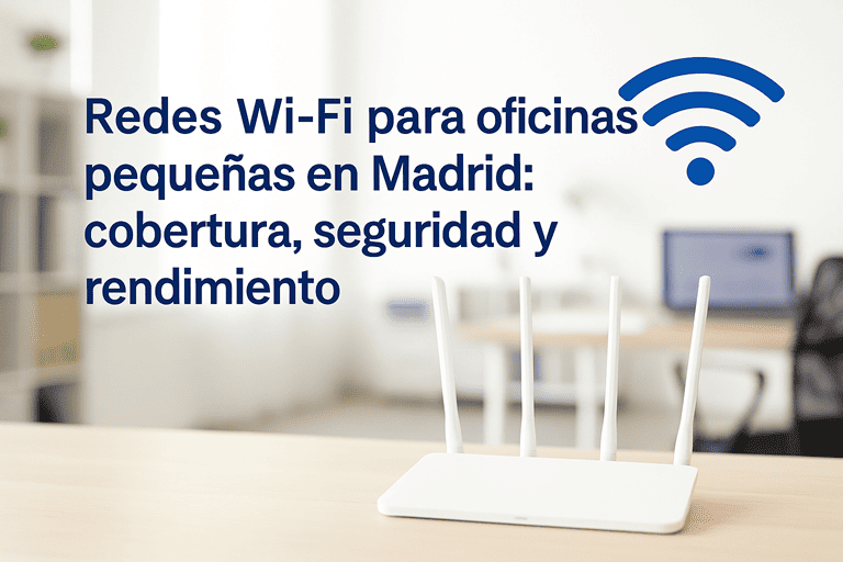 Redes Wi-Fi para oficinas pequeñas en Madrid: cobertura, seguridad y rendimiento
